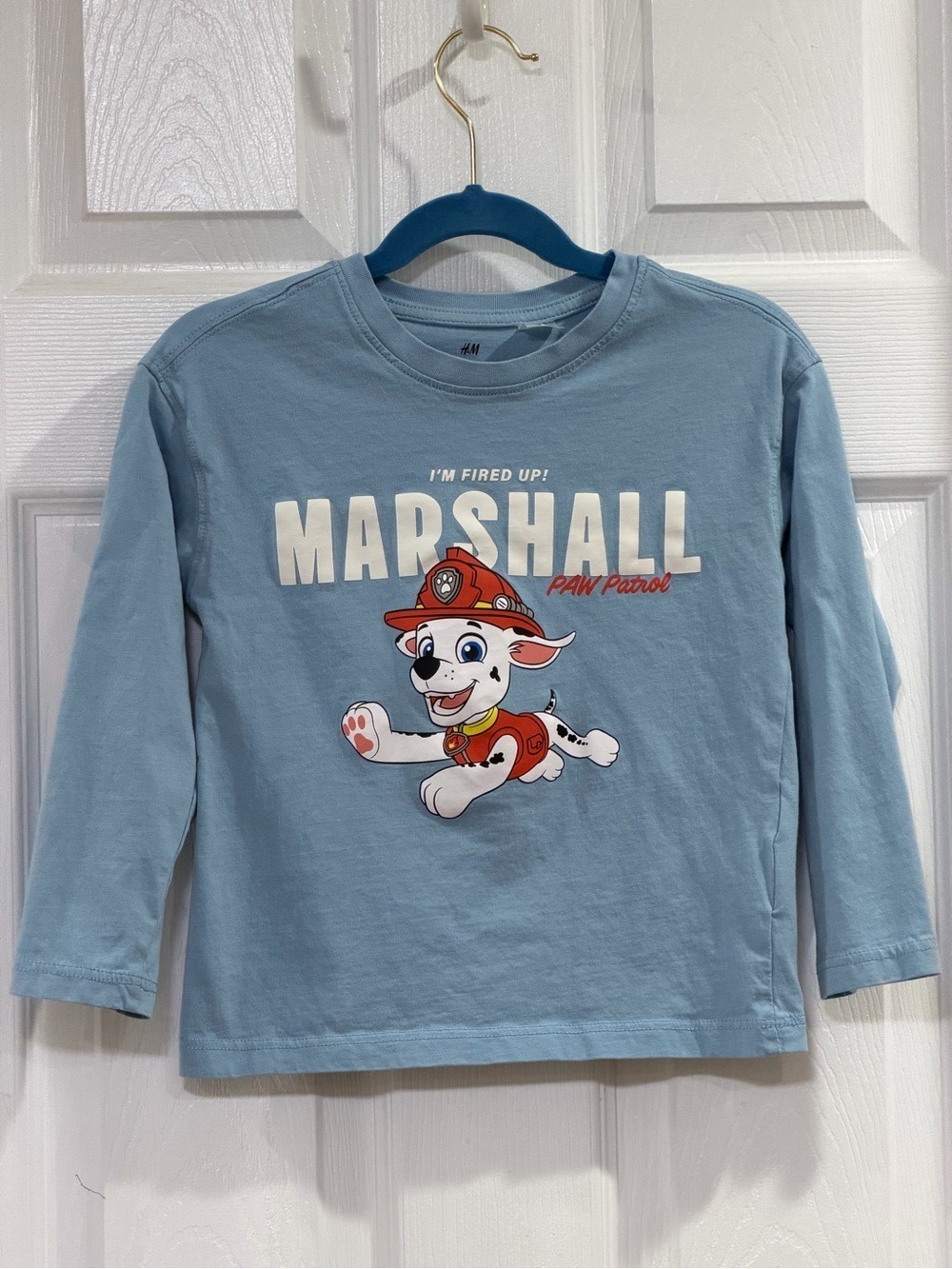 H&M Light Blue Paw Patrol Long-Sleeve Tee
